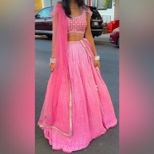 Stunning Pink Lehenga for Sale!
Make a statement at your next special occasion
